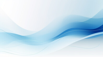 Poster - abstract light blue wave smooth background.