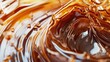 Close-up shot of hot chocolate swirls for product photo. generative AI