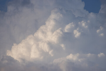 Wall Mural - light and shadow on white cloud background and texture.