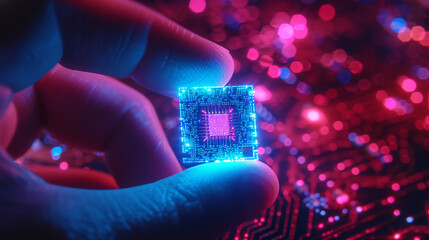 Micro chip digital background. 