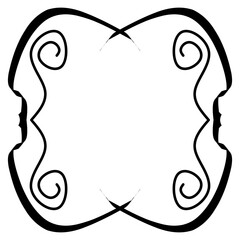 Wall Mural - frame illustration on a white background