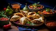 © mehaniq41 - Tasty spicy meat empanadas. Argentine empanadas. Neural network AI generated art