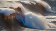 From Tranquil Swells To Raging Torrents These Tidal Wave Simulations Capture The Full Spectrum Of Ocean Motion. Abstract Motion Background