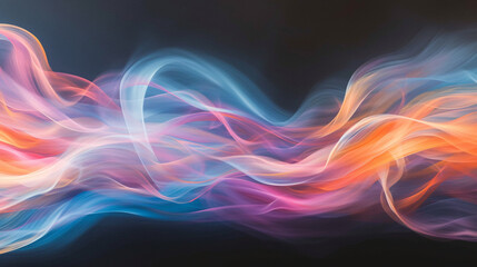Wall Mural - Pastel colored light on black background.