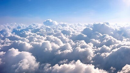 Wall Mural - as far as the eye can see a clear blue sky with high cirrus clouds floating by.