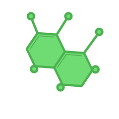 Molecule Vector Icon Illustration 