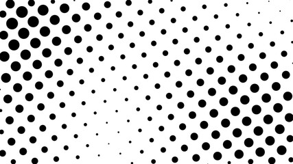 Wall Mural - Abstract pop art comic style black halftone isolated on white background Vector. Dotted black dot spray vector illustration. Creative pattern vector halftone background. Black dot spray gradation.