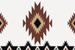 Southwestern geometric border pattern. Vector Aztec Navajo geometric shape seamless pattern rustic bohemian style. Southwest geometric pattern use for textile border, home decoration elements, etc.