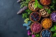 Vitamins & supplements made with therapeutic herbs. Generative Ai.