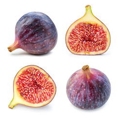 Wall Mural - Fresh organic figs isolated