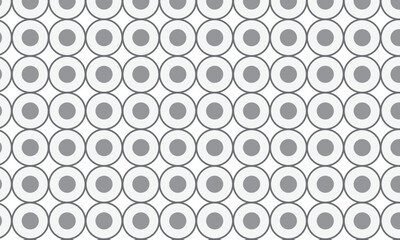 Wall Mural - abstract repeatable seamless grey circle pattern vector.