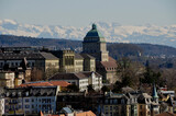 Fototapeta Sawanna - The University-Tower of Zürich and the Swiss Federal Institut for Technmology ETH