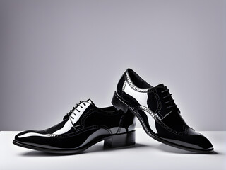 pair of black shoes