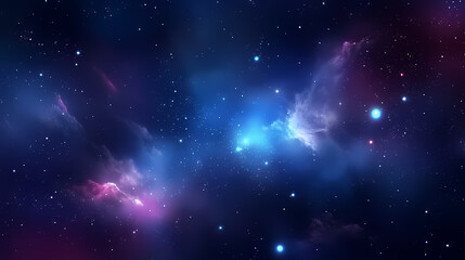 Mysterious star themed gradient background with countless twinkling stars