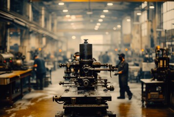 amidst the hustle and bustle of the indoor factory, a team of dedicated engineers work tirelessly to