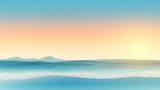 Fototapeta Zachód słońca - Aerial view of beautiful beach, simple, calm composition in clear blue