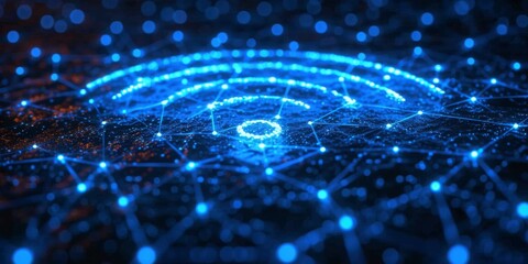 Leinwandbilder - Digital Synapses: An Intricate Network of Data and Connectivity Pulsing Through the Veins of Technology, Generative AI