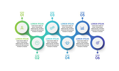 Business infographic design background template Vector