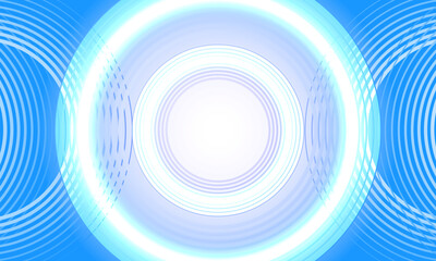 Bright blue dynamic abstract background. circle wave line stripe decoration. circle pattern.