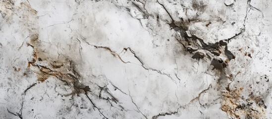 Canvas Print - Grunge nature detail on a background of white marble stone.