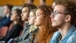 © Johnathan - Caucasian University Students Listening to a Lecture Generative AI