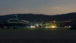 Flugshow bei Nacht beim Taunus Flugfest auf dem Flugplatz Neu-Anspach / Wehrheim Obernhain im Hochtaunuskreis, Hessen