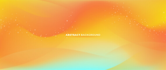 Wall Mural - A subtle orange abstract gradient background that sparkles. Dinamic waves gradient for business card, presentation, brochure, banner, and wallpaper.