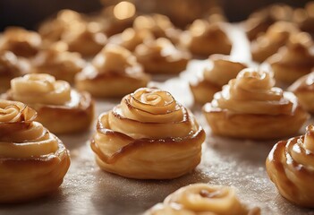 Wall Mural - coated dough rosewater foodMahane Market deepfried moroccan golden then strips honey rose syrup kosher Chebakia pastries made Yehuda Made resemble rolled