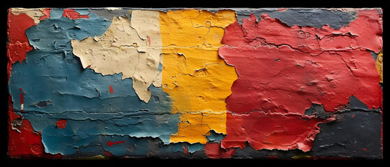 Painting of Flag on Wall