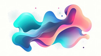 Wall Mural - Fluid blob organic shapes vector abstract design. Abstract forms for paint liquid silhouette drop in modern style