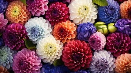 Colorful dahlia texture background