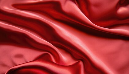 Wall Mural - Red satin texture Background