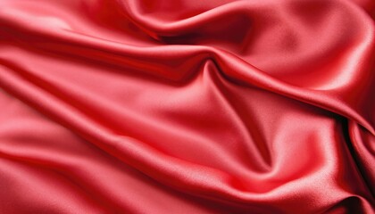 Wall Mural - Red satin texture Background