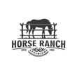 © Muhammad - farm ranch horse vintage logo vector graphic illustration