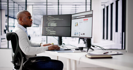 African Web Developer Programming Online Shop