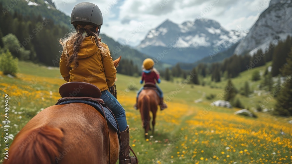 Children riding horses in the Alps Austria's horse farms are the place ...