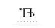 Initial TH Logo Design Vector 