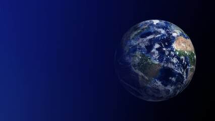 Wall Mural - Planet earth globe maps world animation