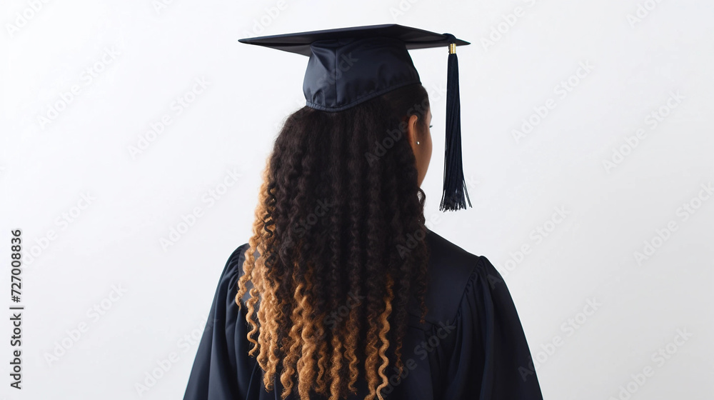 photo of a student who has received a graduation degree posing with his ...