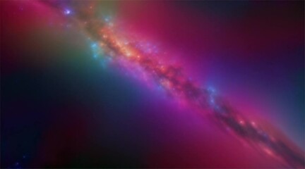 Wall Mural - abstract cosmic background featuring a blue-purple nebula and stars.