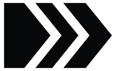Wall Mural - arrow icons group. set of black arrows symbols with blend effect. chevron symbols. vector isolated o