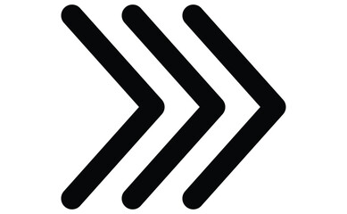 Wall Mural - arrow icons group. set of black arrows symbols with blend effect. chevron symbols. vector isolated o