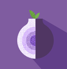 Onion tor deep web website browser illustration