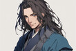 © lin - Illustrations of handsome men in ancient style, illustrations of handsome ancient Chinese martial arts characters and national trend