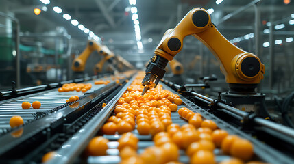 noodles factory production line with using smart robotic production