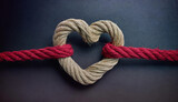 Fototapeta Paryż - heart shaped knot