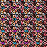 Fototapeta Paryż - delicious Donuts seamless tiling