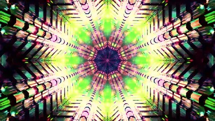 dj light vj loop kaleidoscope animation 3d abstract motion background