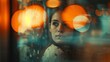 © StudioX180 - A woman watching the world pass by from behind a caf?(C) window, feeling disconnected and numb amidst the throes of social anxiety and depression.