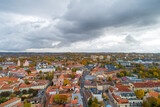 Fototapeta Na sufit - an aerial view of town vilnius